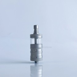 Rekavape Flash e-Vapor V4.5S+ Style Top Fill RTA Rebuildable Tank Atomizer - Matte Silver, 316SS + PCTG, 3.5ml, 22mm