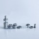 Rekavape Flash e-Vapor V4.5S+ Style Top Fill RTA Rebuildable Tank Atomizer - Matte Silver, 316SS + PCTG, 3.5ml, 22mm