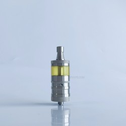 Rekavape Flash e-Vapor V4.5S+ Style Top Fill RTA Rebuildable Tank Atomizer - Silver, 316 Stainless Steel + PEI, 3.5ml, 22mm