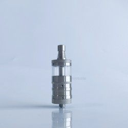 Rekavape Flash e-Vapor V4.5S+ Style Top Fill RTA Rebuildable Tank Atomizer - Silver, 316 Stainless Steel + PCTG, 3.5ml, 22mm