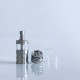 Rekavape Flash e-Vapor V4.5S+ Style Top Fill RTA Rebuildable Tank Atomizer - Silver, 316 Stainless Steel + PCTG, 3.5ml, 22mm
