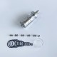 Rekavape Flash e-Vapor V4.5S+ Style Top Fill RTA Rebuildable Tank Atomizer - Silver, 316 Stainless Steel + PCTG, 3.5ml, 22mm