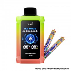 [Ships from Bonded Warehouse] Authentic YUMI P20000 Adjustable ICE Level Disposable Vape Kit 18ml Iced Watermelon Mentos - 50mg