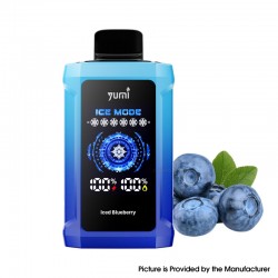 [Ships from Bonded Warehouse] Authentic YUMI P20000 Adjustable ICE Level Disposable Vape Kit 650mAh 18ml Iced Blueberry - 50mg