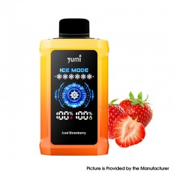[Ships from Bonded Warehouse] Authentic YUMI P20000 Adjustable ICE Level Disposable Vape Kit 650mAh 18ml Iced Strawberry - 50mg