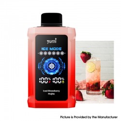 [Ships from Bonded Warehouse] Authentic YUMI P20000 Adjustable ICE Level Disposable Vape Kit 18ml Iced Strawberry Mojito - 50mg