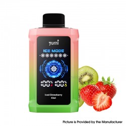 [Ships from Bonded Warehouse] Authentic YUMI P20000 Adjustable ICE Level Disposable Vape Kit 18ml Iced Strawberry Kiwi - 50mg
