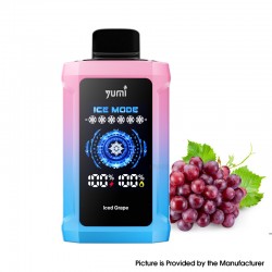 [Ships from Bonded Warehouse] Authentic YUMI P20000 Adjustable ICE Level Disposable Vape Kit 650mAh 18ml Iced Grape - 50mg