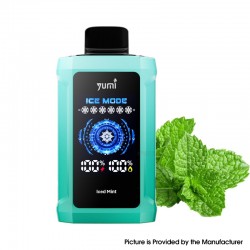 [Ships from Bonded Warehouse] Authentic YUMI P20000 Adjustable ICE Level Disposable Vape Kit 650mAh 18ml Iced Mint - 50mg