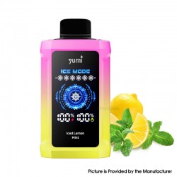 [Ships from Bonded Warehouse] Authentic YUMI P20000 Adjustable ICE Level Disposable Vape Kit 650mAh 18ml Iced Lemon Mint - 50mg