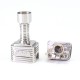 SXK Lynk Synk Style RBA Bridge for Billet / Boro Mod - Silver, 316SS, 9 x Air Pin 1.0, 1.2, 1.5, 2.0, 2.5, 3.0, 3.5, 4.0, 4.5mm