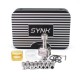 SXK Lynk Synk Style RBA Bridge for Billet / Boro Mod - Silver, 316SS, 9 x Air Pin 1.0, 1.2, 1.5, 2.0, 2.5, 3.0, 3.5, 4.0, 4.5mm