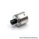 Four One Five 415 RDA Kaze Style RDL / MTL RDA Rebuildable Atomizer - Silver, BF Pin, Air Pin 0.9mm x 2, 1.0mm x 2, 1.0mm, 1.4mm