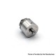 Four One Five 415 RDA Kaze Style RDL / MTL RDA Rebuildable Atomizer - Silver, BF Pin, Air Pin 0.9mm x 2, 1.0mm x 2, 1.0mm, 1.4mm