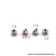 Four One Five 415 RDA Kaze Style RDL / MTL RDA Rebuildable Atomizer - Silver, BF Pin, Air Pin 0.9mm x 2, 1.0mm x 2, 1.0mm, 1.4mm