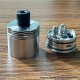 Four One Five 415 RDA Kaze Style RDL / MTL RDA Rebuildable Atomizer - Silver, BF Pin, Air Pin 0.9mm x 2, 1.0mm x 2, 1.0mm, 1.4mm
