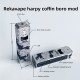 Rekavape Harpy Coffin Style DNA60 60W Boro Mod - Silver Black, 1~60W, 1 x 18650, Compatible with Boro Tank, Evolv DNA60 Chipset