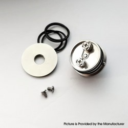 YFTK Thin Base Deck V3 for Flash e-Vapor V4.5S+ / V4.5 Style 23mm RTA - Silver