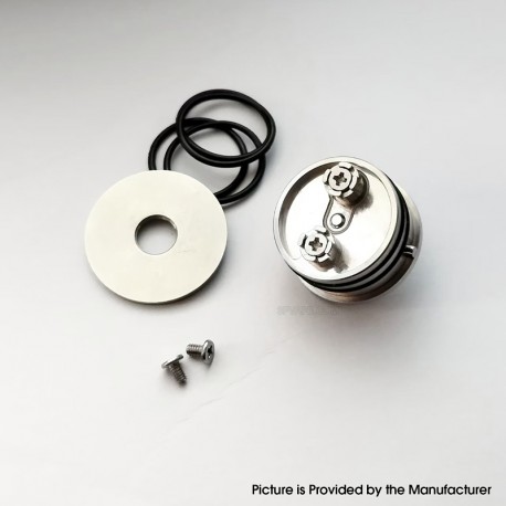YFTK Thin Base Deck V3 for Flash e-Vapor V4.5S+ / V4.5 Style 23mm RTA - Silver