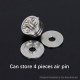 YFTK Thin Base Deck V3 for Flash e-Vapor V4.5S+ / V4.5 Style 23mm RTA - Silver