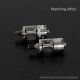 YFTK Bottom Intake Base with 5 Air Pins for Ambition Mods Bishop MTL RTA 2.0ml / 4.0ml - Silver, 0.8, 1.0, 1.2, 1.5, 1.7mm