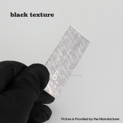 YFTK 18650 Universal Battery Wrapper Skin Sticker - Black Texture (1 PC)