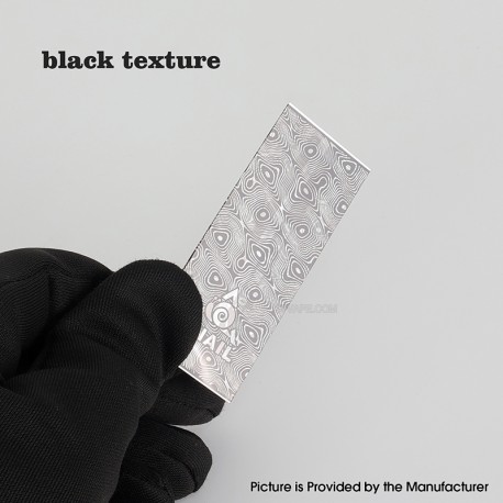 YFTK 18650 Universal Battery Wrapper Skin Sticker - Black Texture (1 PC)