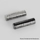 YFTK 18650 Universal Battery Wrapper Skin Sticker - Silver Texture (1 PC)