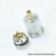 YFTK Monarchy J3S Style DL RTA Rebuildable Tank Atomizer - Silver, 316 Stainless Steel + PCTG, 2.5ml, 22mm Diameter