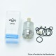 YFTK Monarchy J3S Style DL RTA Rebuildable Tank Atomizer - Silver, 316 Stainless Steel + PCTG, 2.5ml, 22mm Diameter