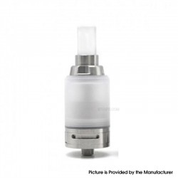 YFTK Ka V7 Style RTA Rebuildable Tank Atomizer w/ Nano Tank + Extension Kit - Silver, PC + 316 Stainless Steel, 3ml, 23mm Dia.