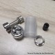 YFTK BY-kA KA V8+ Style MTL RTA Atomizer Standard Set - Silver, 5.1ml, 22mm Diameter