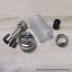 YFTK BY-kA KA V8+ Style MTL RTA Atomizer Standard Set - Silver, 5.1ml, 22mm Diameter
