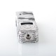 Rekavape Harpy Coffin Style DNA60C 60W Boro Mod - Silver Black, 1~60W, 1 x 18650, Compatible with Boro Tank, Evolv DNA60C Chip