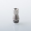 Authentic Rekavape Fev 22 510 Drip Tip for RDA / RTA / RDTA Tank Atomizer - Silver, Stainless Steel