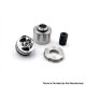 YFTK Four One Five 415 RDA Kaze Style RDL / MTL RDA Atomizer - Black, BF Pin, Air Pin 0.9mm x 2, 1.0mm x 2, 1.0mm, 1.4mm