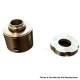 YFTK Four One Five 415 RDA Kaze Style RDL / MTL RDA Atomizer - Black, BF Pin, Air Pin 0.9mm x 2, 1.0mm x 2, 1.0mm, 1.4mm
