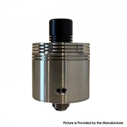 YFTK Four One Five 415 RDA Kaze Style RDL / MTL RDA Atomizer - Silver, BF Pin, Air Pin 0.9mm x 2, 1.0mm x 2, 1.0mm, 1.4mm