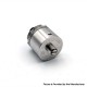 YFTK Four One Five 415 RDA Kaze Style RDL / MTL RDA Atomizer - Silver, BF Pin, Air Pin 0.9mm x 2, 1.0mm x 2, 1.0mm, 1.4mm