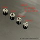 YFTK Four One Five 415 RDA Kaze Style RDL / MTL RDA Atomizer - Silver, BF Pin, Air Pin 0.9mm x 2, 1.0mm x 2, 1.0mm, 1.4mm
