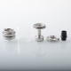 Authentic Ambition Mods Revorie RDL & DL RTA Rebuildable Atomizer - Silver, Air Pins 2.0, 2.5, 3.0, 3.5mm, 5.0ml, 23mm Diameter