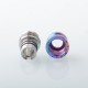 Rekavape Mission XV KB2 Style Integrated Drip Tip + Fire Button Set for dotMod dotAIO V2 Pod - Rainbow Splatter, Titanium + SS