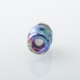 Rekavape Mission XV KB2 Style Integrated Drip Tip + Fire Button Set for dotMod dotAIO V2 Pod - Rainbow Splatter, Titanium + SS
