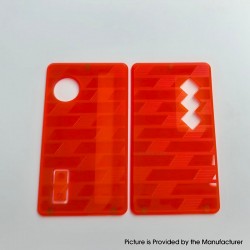 Authentic MK MODS V4 Replacement Front + Back Cover Panel Plate for dotMod dotAIO V2 Pod - Fluo Orange , Acrylic (2 PCS)
