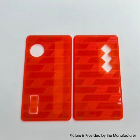 Authentic MK MODS V4 Replacement Front + Back Cover Panel Plate for dotMod dotAIO V2 Pod - Fluo Orange , Acrylic (2 PCS)