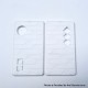Authentic MK MODS V4 Replacement Front + Back Cover Panel Plate for dotMod dotAIO V2 Pod - White, Acrylic (2 PCS)