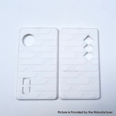 Authentic MK MODS V4 Replacement Front + Back Cover Panel Plate for dotMod dotAIO V2 Pod - White, Acrylic (2 PCS)