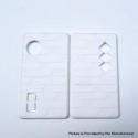Authentic MK MODS V4 Replacement Front + Back Cover Panel Plate for dotMod dotAIO V2 Pod - White, Acrylic (2 PCS)