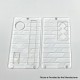 Authentic MK MODS V4 Replacement Front + Back Cover Panel Plate for dotMod dotAIO V2 Pod - Clear, Acrylic (2 PCS)