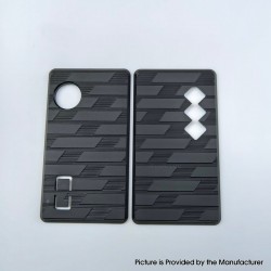 Authentic MK MODS V4 Replacement Front + Back Cover Panel Plate for dotMod dotAIO V2 Pod - Black, Acrylic (2 PCS)